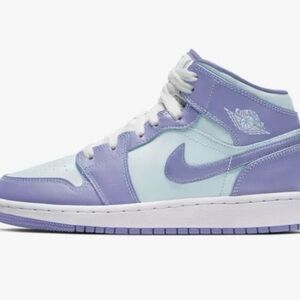 Nike Air Jordan Mid in Lavender and Light Blue
